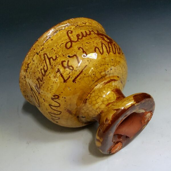 A Slipware Goblet, Buckley Pottery, North Wales, 1873 - Image 2