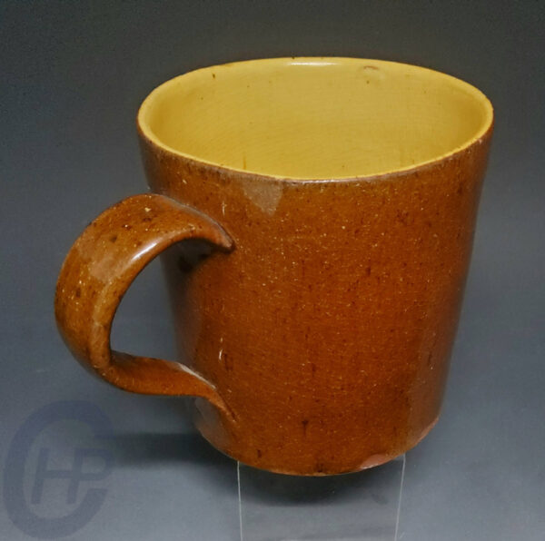A Rare "Sup It Off" Slipware Frog Mug, Soil Hill, Halifax, Yorkshire, England, Late 19th C. - Image 4