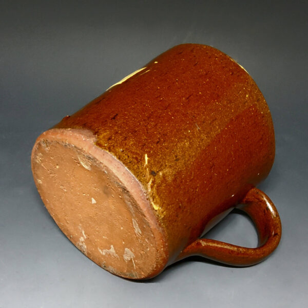 A Rare "Sup It Off" Slipware Frog Mug, Soil Hill, Halifax, Yorkshire, England, Late 19th C. - Image 5